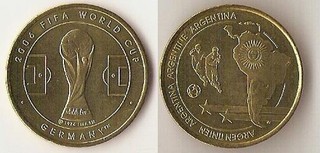 Offizielle FIFA Medaille zur WM 2006 in Deutschland Argentinien