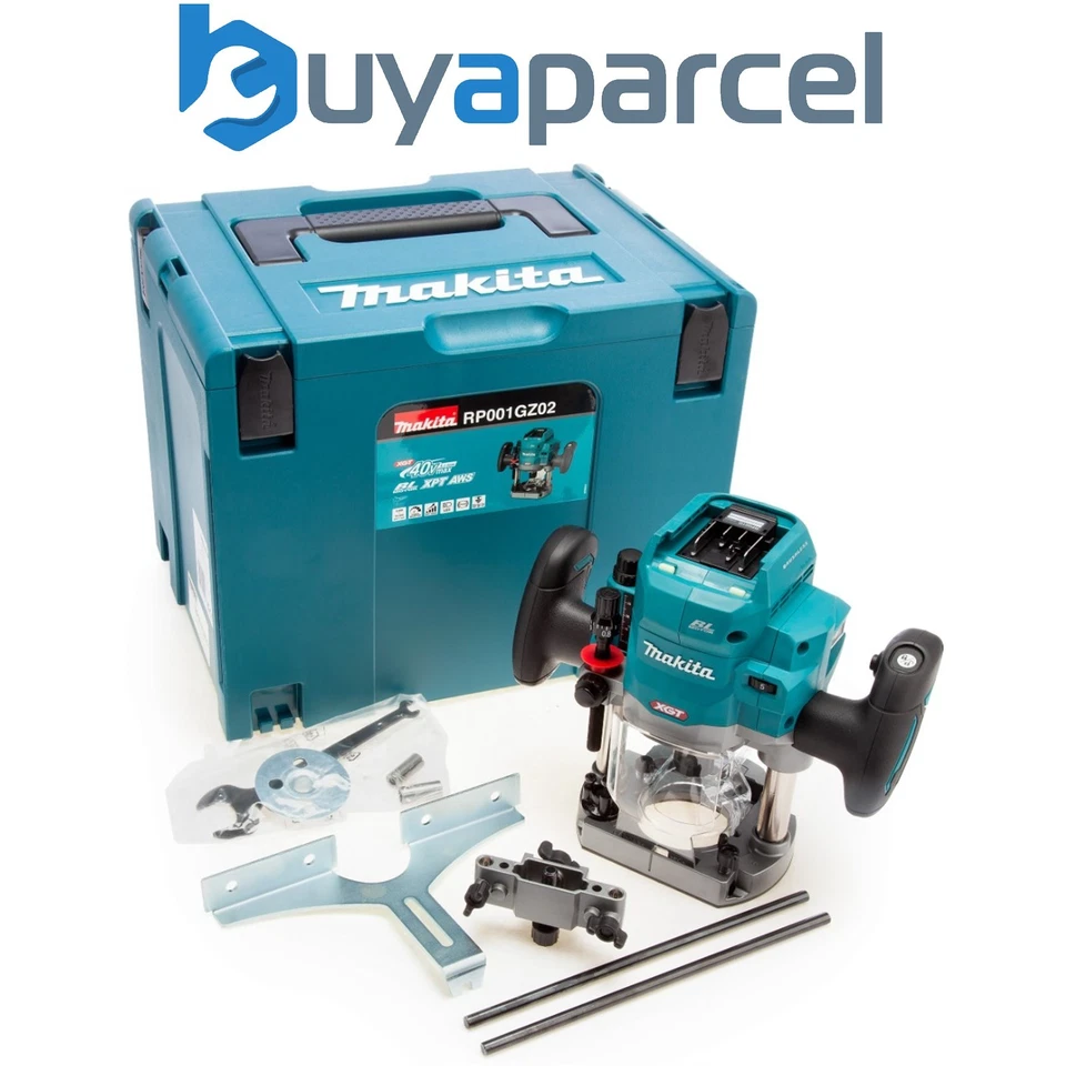 Makita RP001GZ02 40V XGT Brushless 1/2'' Plunge Router 12mm - Bare Unit