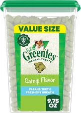 Greenies Feline Veterinarian-Recommended Adult 9.75 Ounce (Pack of 1), Catnip 