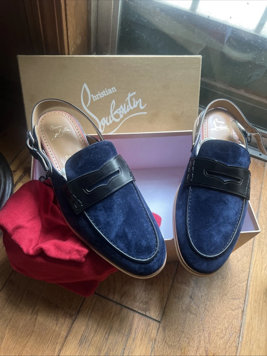Christian Louboutin Blue Suede Casual Shoes for Men for sale | eBay
