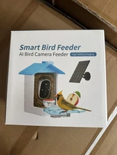 NEW! SOLAR POWERED SMART BIRD FEEDER w/CAMERA, AI BIRD IDENTIFIER