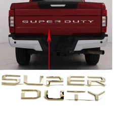 3D Raised Tailgate Letter Emblem for F-250 F-350 Super Duty 2017-2019 Chrome