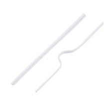 1000 x White Bendable PE Flexible Wire Smooth Galvanized Iron Wire Crafts 80x4mm