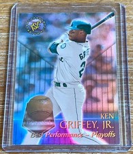 KEN GRIFFEY JR. 1996 Topps Stadium Club BEST PERFORMANCE HOLOFOIL ! MARINERS !