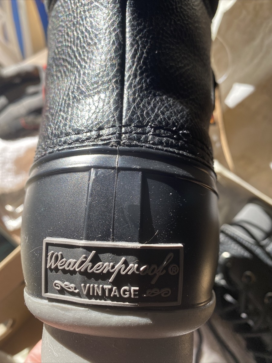 Bottes Heritage Weatherproof Vintage – Noir – Homme – Taille 8 US – Imperméable