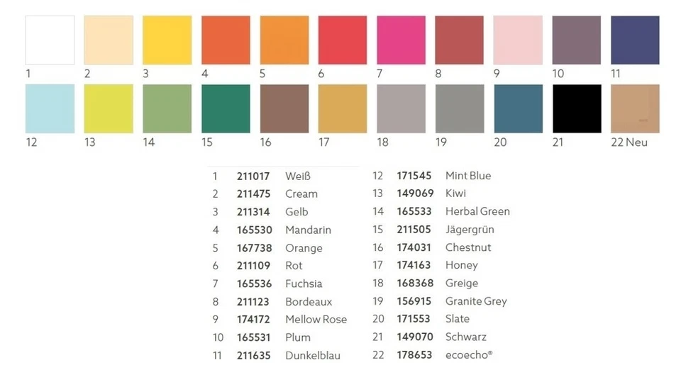 DUNI Servietten, Zelltuch 33 x 33 cm, 3 lg., 1/4 Falz, 250 Stück, in 22 Farben