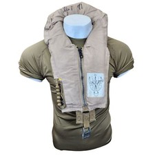 Used Serviceable Tan LPU-41/P Zippered Life Preserver Vest mocinc.1982 