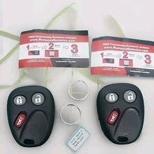  2 Replacement Keyless Entry Remote Car Key Fob New 