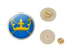 Suffolk Lapel Badge Pin - County Flag Regional Great Britain - Gold or Silver