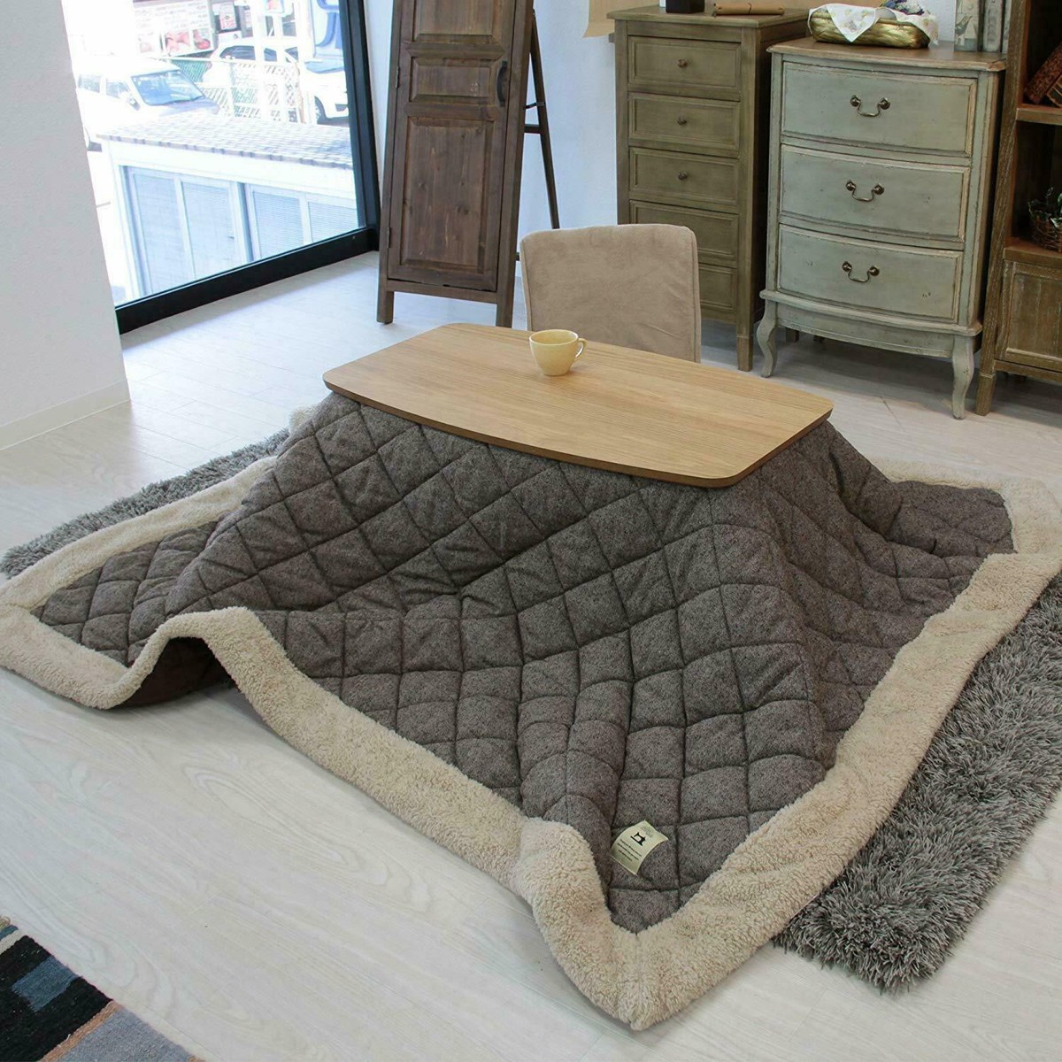 Kotatsu Electric Heated Folding Table Azumaya ELFI-901OAK Ship Kotatsu Electric Heated Folding Table Azumaya ELFI-901OAK Ship