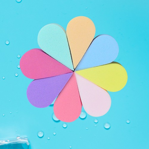 8 Pcs Makeup Sponges Petal-shaped Powder Puff Finger for Facials Flat