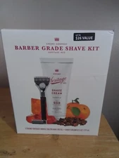 Cremo Heritage Red 3pc Barber Shave Kit Spiced Amber Shave Cream Razor & Refill