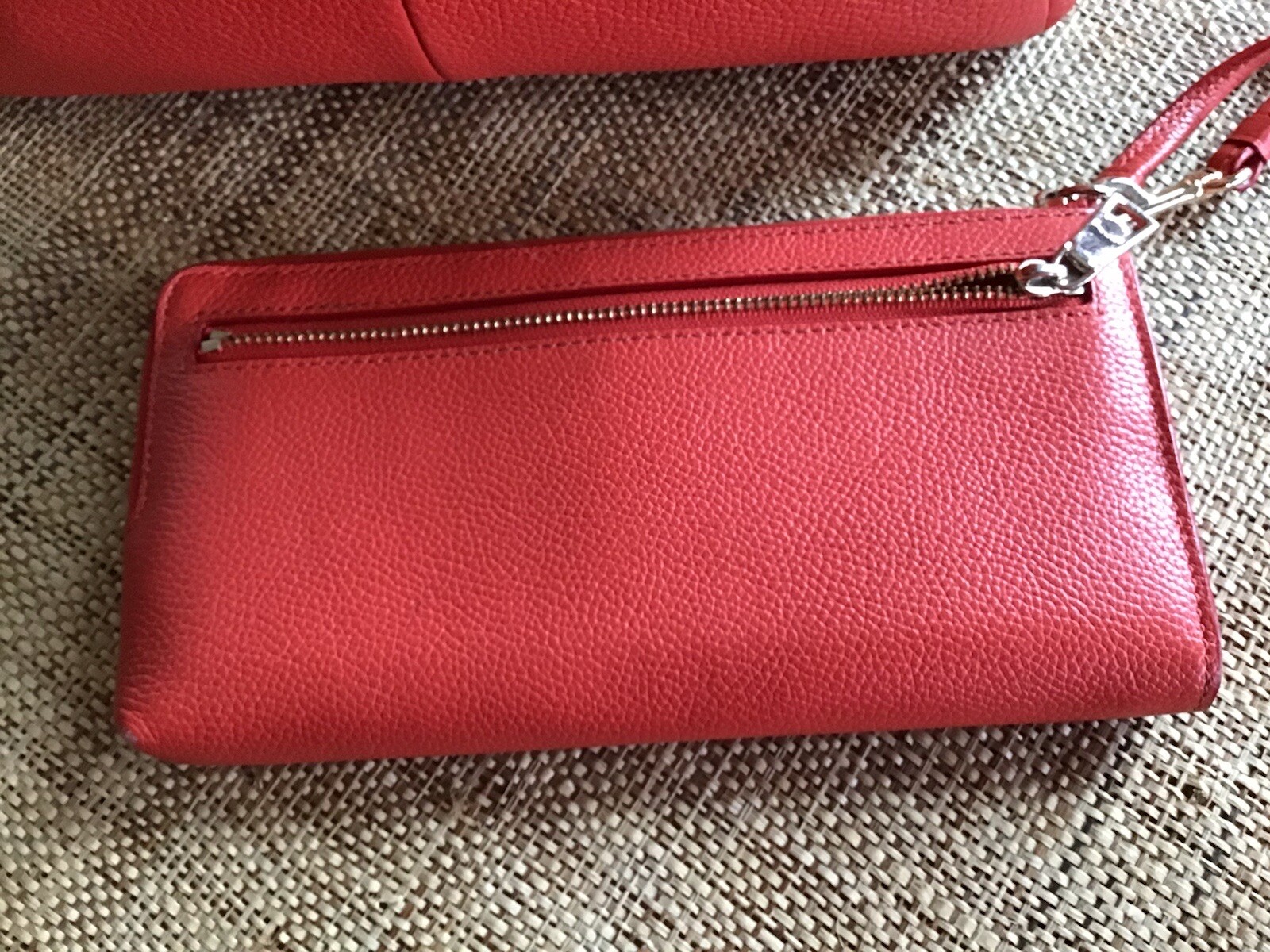 COACH Shoulder Bag Solid Deep Orange Leather Wome… - image 6