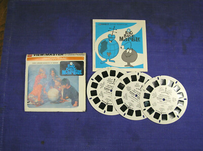 View Master Big Blue Marble B 5871 thru B5873 w/Booklet, Cover + Three Reels