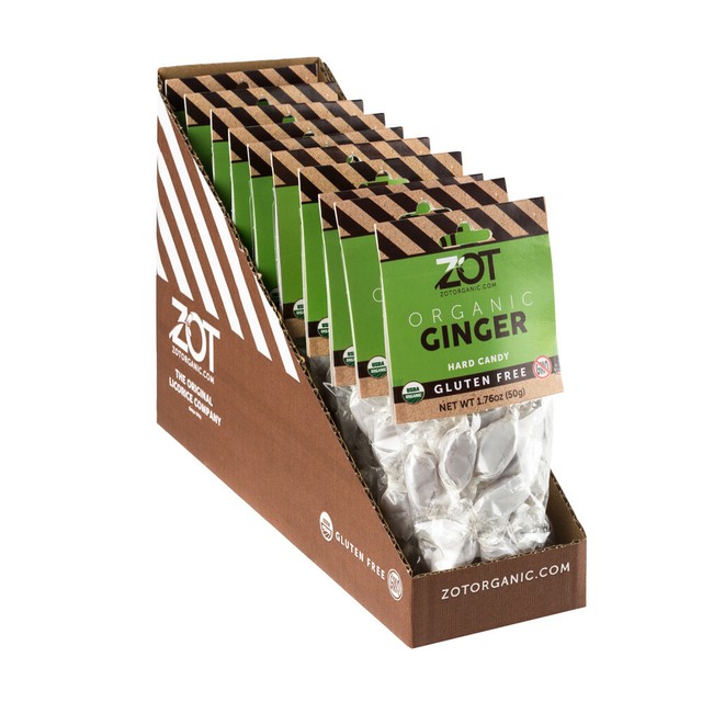 ZOT ORGANIC Ginger, Hard Candy, 10 x 1.76 oz pack eBay