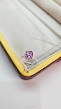 Cushion Cut , Lab Created Alexandrite Ring, 925 Sterling Silver Ring Color