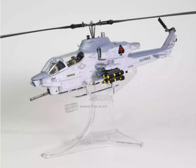 1:48 FOV US Marine AH-1W Light Attack Helicopter Camp Pendleton Diecast Model