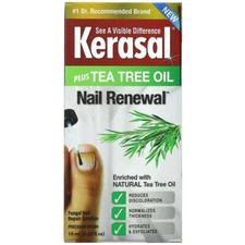 Kerasal Renewal Nail Repair Solution with Tea Tree Oil for Damaged Nails 0.33 oz