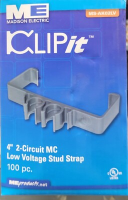 MADISON MS-AK02LV 4'' 2 CIRCUIT LOW VOLTAGE STRAP ( 100 PC BOX)