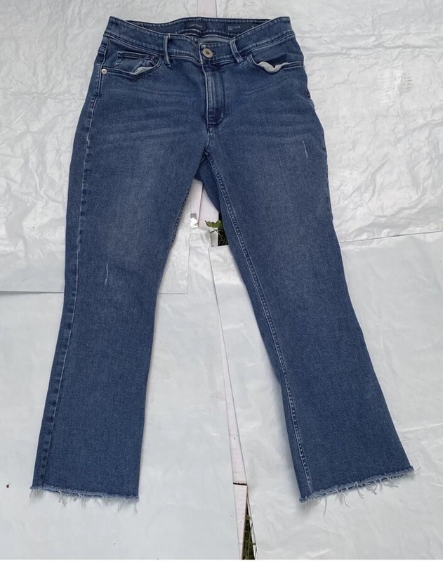 J Jill Denim Sz 2 Petite Kick Flare Ankle Jeans Blue 26x24