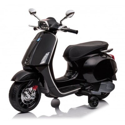 Piaggio Vespa Sprint Nera Moto Elettrica da Bambino 12V Scooter a Batteria 