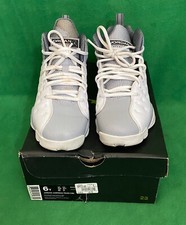Nike 820273-103 Jordan Jumpman Team II BG White/Black-Wolf Gray Shoes Size 6Y.