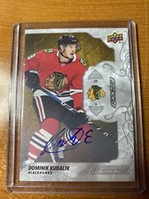 2019-20 UD Engrained Base Oak Rookie Auto #88 DOMINIK KUBALIK SIC AUTO