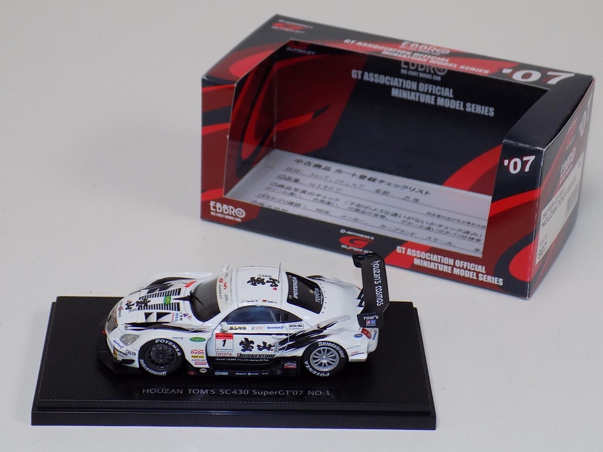 1/43 Ebbro Houzan Tom's Lexus SC430 Super GT 500 2007 car #1 #907