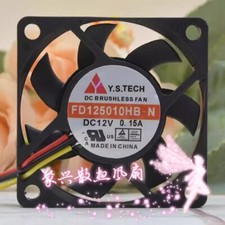 1 PCS Y.S.TECH Fan FD125010HB-N DC12V 0.15A 5010 5CM 3-wire cooling fan