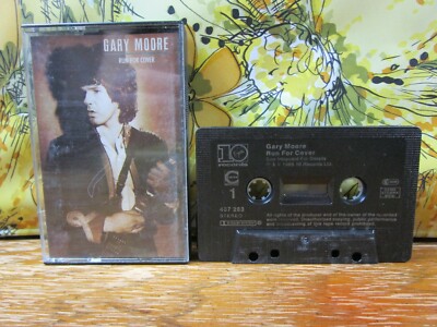 Gary Moore - Run For Cover - Cassette Tape VTG 1985 10 Records Guitar Player