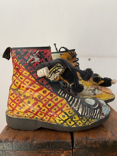 Dr martens 1460 Painted In Van Gogh/ Matisse - Size 4 UK - Picture 6 of 6