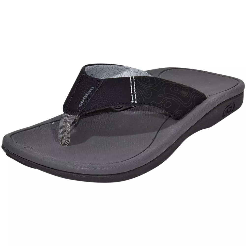 Cobian Men's Sumo-Terra Flip-Flops Black Sandal Shoes