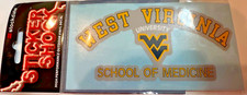 West Virginia University WVU Mountaineers School of Medicine Decal NEW