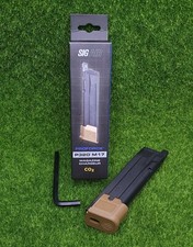 Sig Sauer Proforce P320 M17 CO2 Airsoft 21 Round Magazine, Black/Tan - AMPF-M17