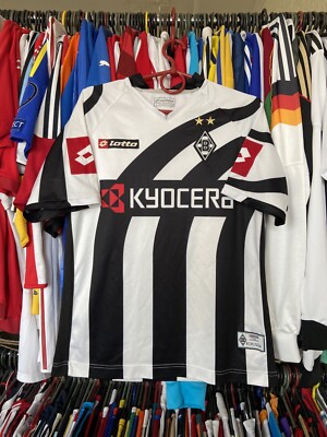 BORUSSIA MONCHENGLADBACH 2006 2007 HOME SHIRT JERSEY LOTTO sz M