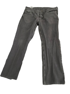 Vtg LEVI'S CORDS 514 LEVI STRAUSS CORDUROY TROUSERS GREY 38x32