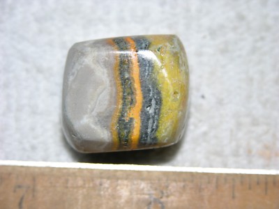 Bumble Bee Jasper all natural Indonesia polished .75 inch B77
