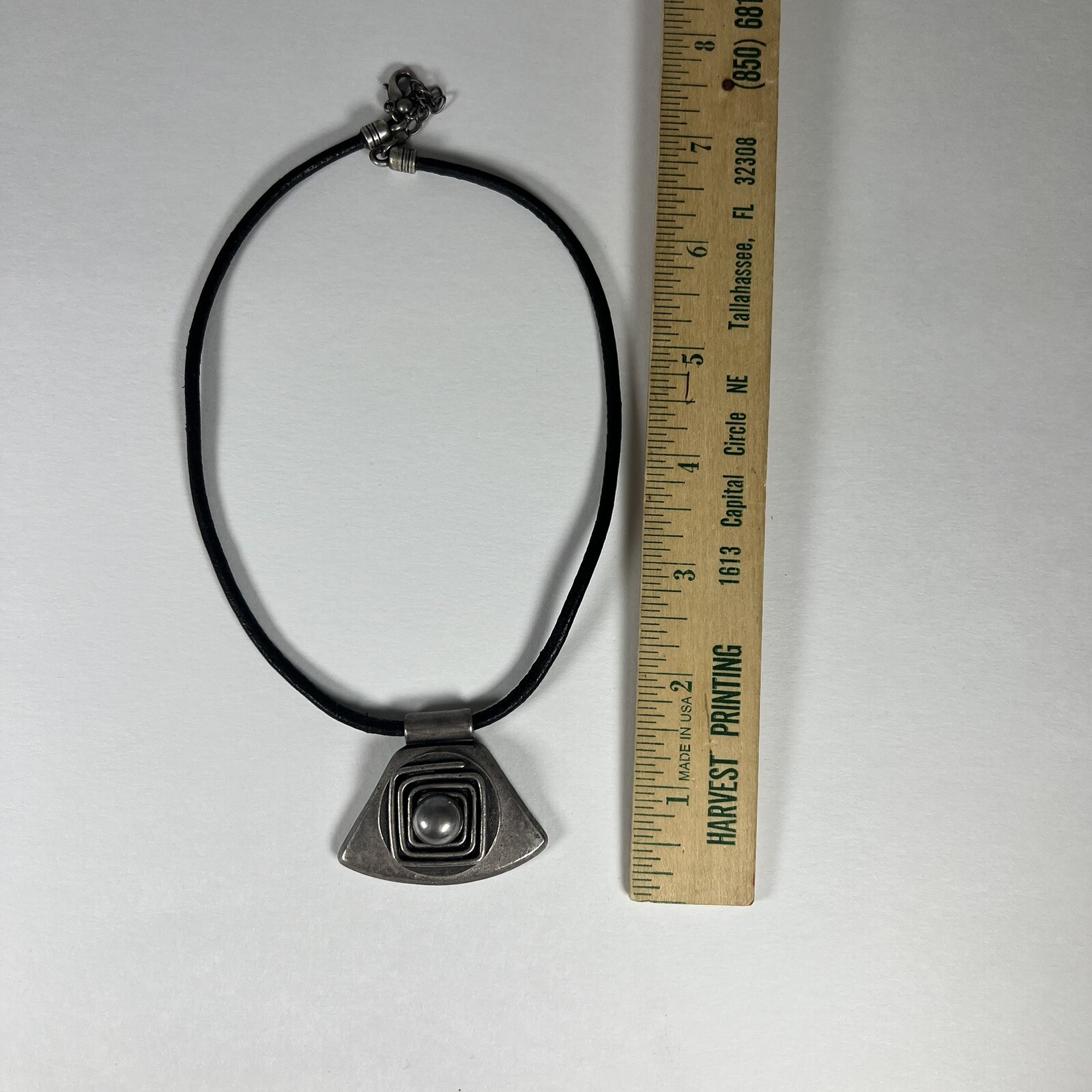 Sterling Silver Modernist Necklace and Matching E… - image 9