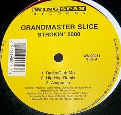 Grandmaster Slice Strokin 2000 STILL SEALED Vinyl Single 12inch NEW OVP