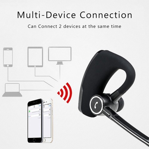 Wireless Bluetooth Headset Men Business Earphone Sports Earbud with Microphone - Picture 9 of 9
