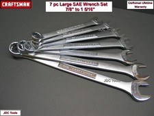 Craftsman Large 7 Pc Sae Combination Wrench Set 12pt 78 To  1  516