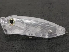 wLure 10 Blank Topwater Popper Body 2 3/4 Inch Unpainted Fishing Lure UPT605