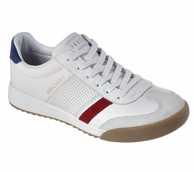 red and white skechers