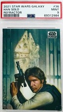 2021 Topps Star Wars Galaxy Han Solo Refractor #36 PSA 9🔥