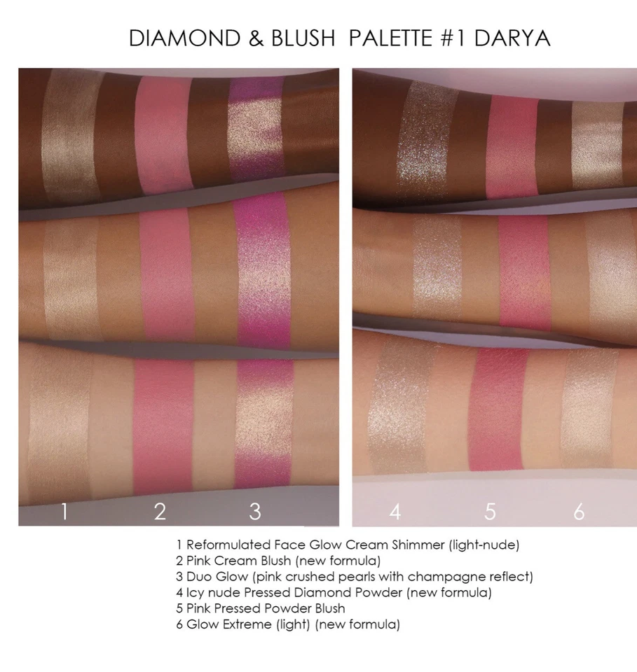 Natasha Denona Diamond Blush & Highlighting Palette Darya 💯 Authentic - Image 2 of 4