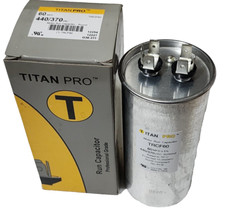 TitanPro TRCF60 HVAC Round Motor Run Capacitor 60 MFD, 440/370Vac