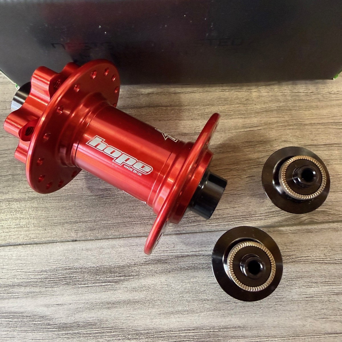 Hope Pro 4 Front MTB 32H Disc Hub Red 100mm QR & 12mm Endcaps | eBay