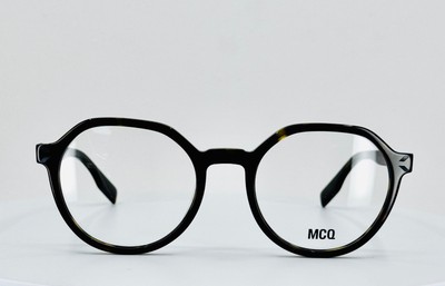 ALEXANDER MCQUEEN MQ0306O 002 Brown Tortoise Round Eyeglasses 51-20-140 B:46 B
