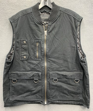 Banana Republic Men's Black Fisherman's Vest Utility Fishing Safari Casual Large