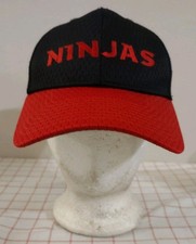 Ninjas Cap Hat Red Black Boys Girls Adjustable Embroidered